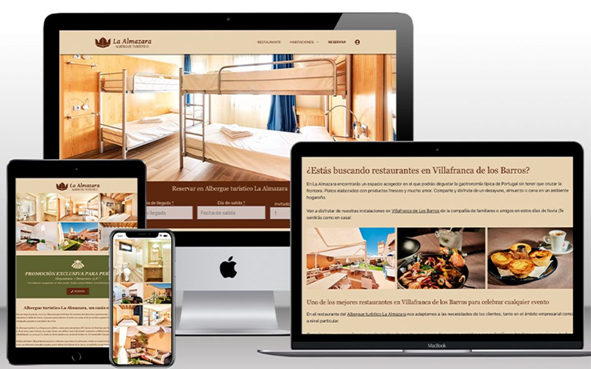 Diseño de página web para el albergue La Almazara.
