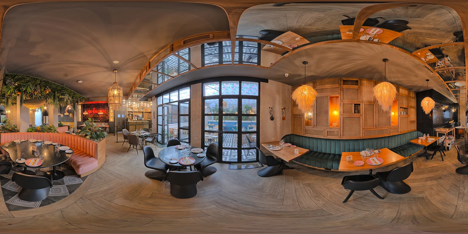 Tour virtual 360 de un restaurante