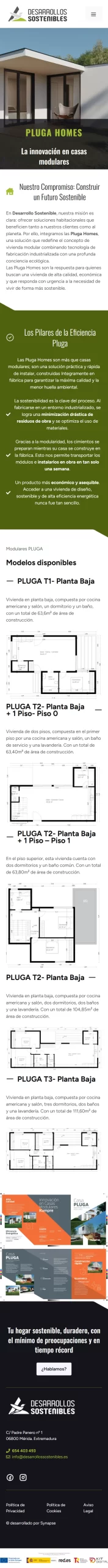 Vista móvil del proyecto